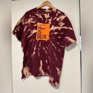 XL God is Dope Tie Dye Shirt